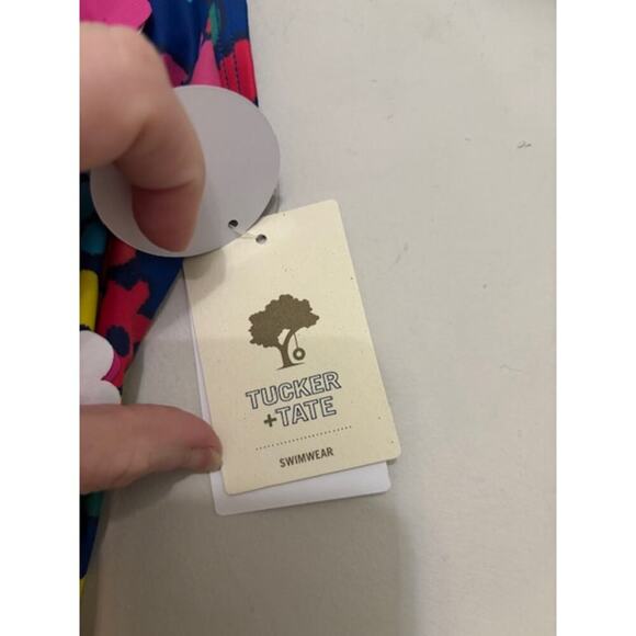 Tucker + Tate Baby Girl Swimsuit Bathing Suit UPF 50 One Piece NWT 6 Months - Picture 7 of 10